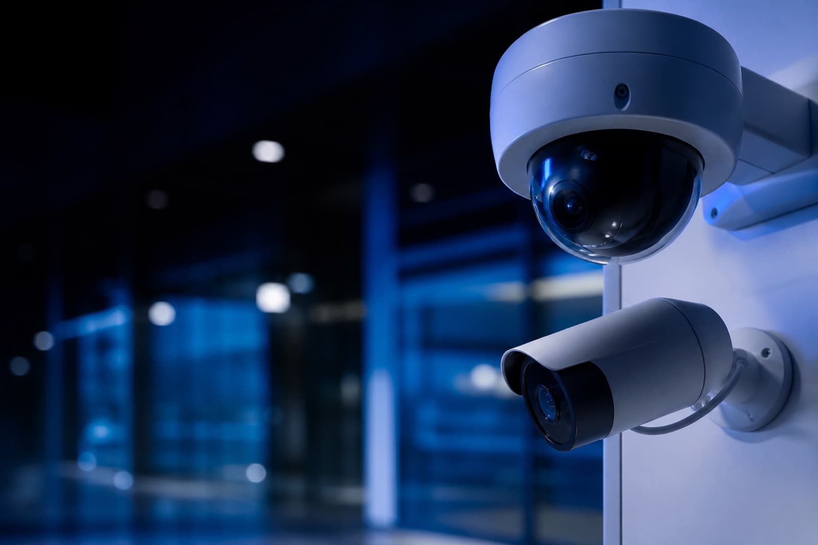 Cámaras de seguridad CCTV con iluminación técnica