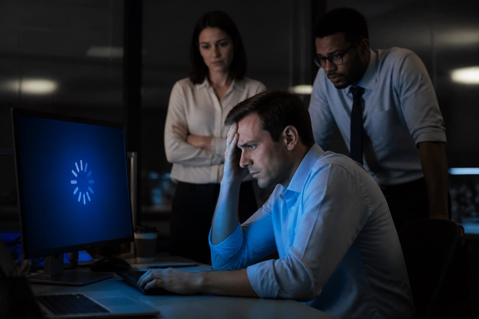 Fricción en oficina sin cobertura de TI: equipos lentos y trabajo interrumpido