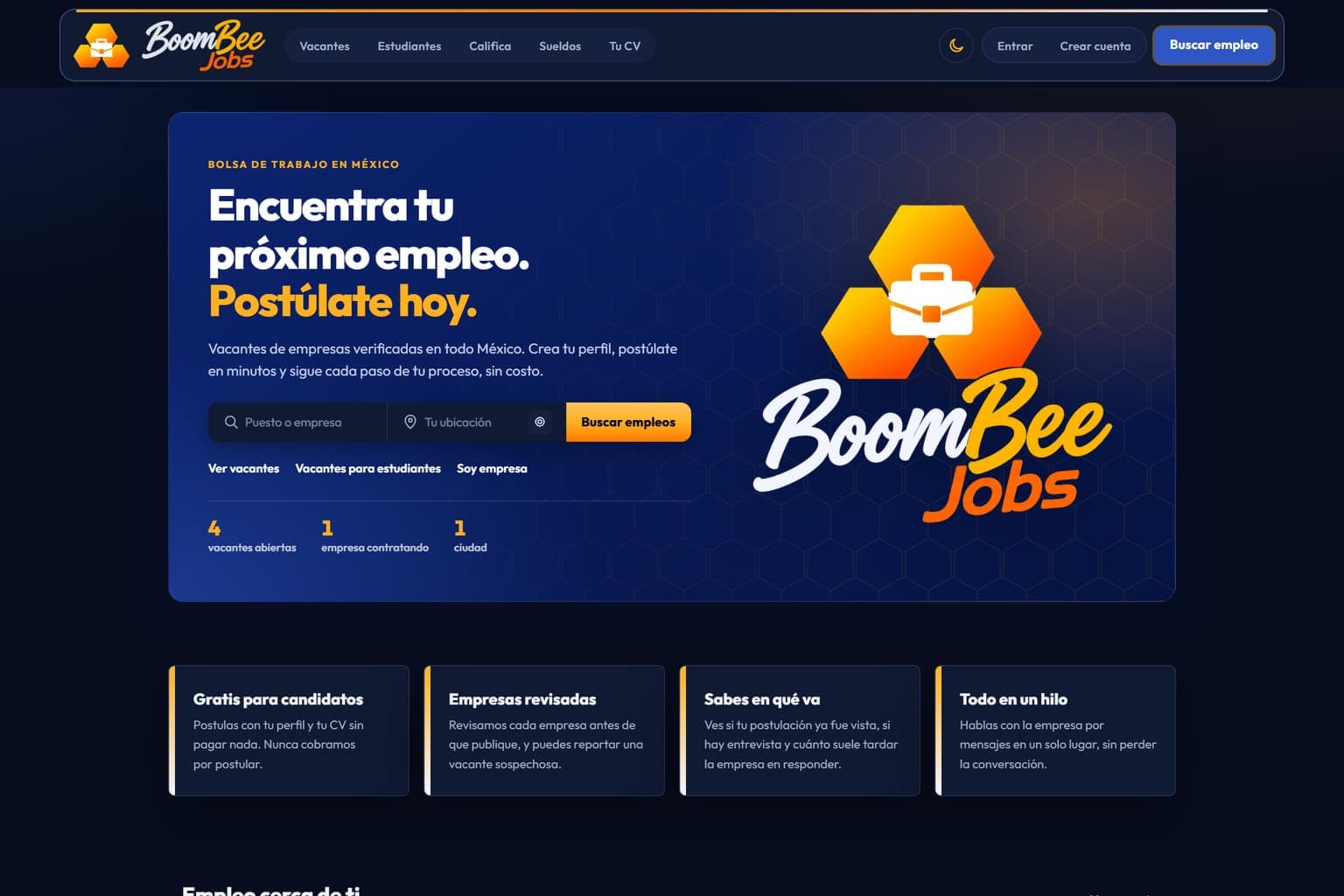 Vista previa de BoomBeeJobs