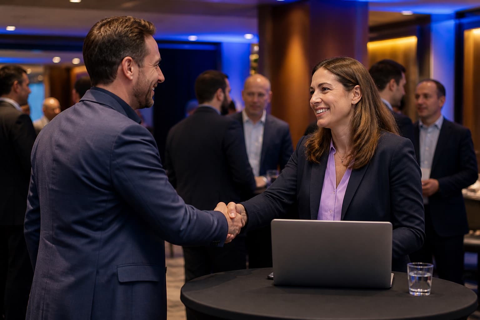 Networking profesional tras una conferencia ATRIX