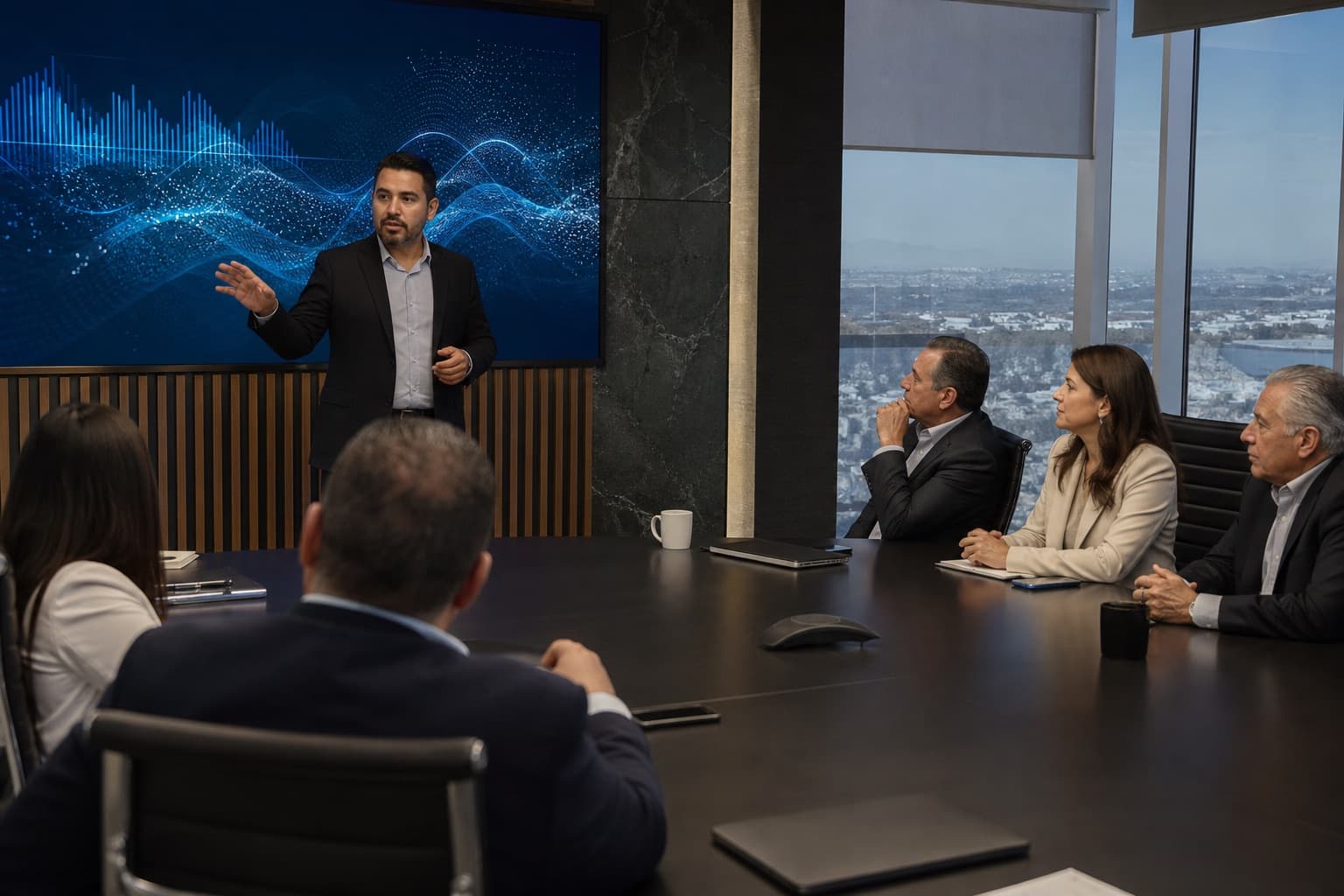 Sesión in-company ATRIX en sala de juntas ejecutiva
