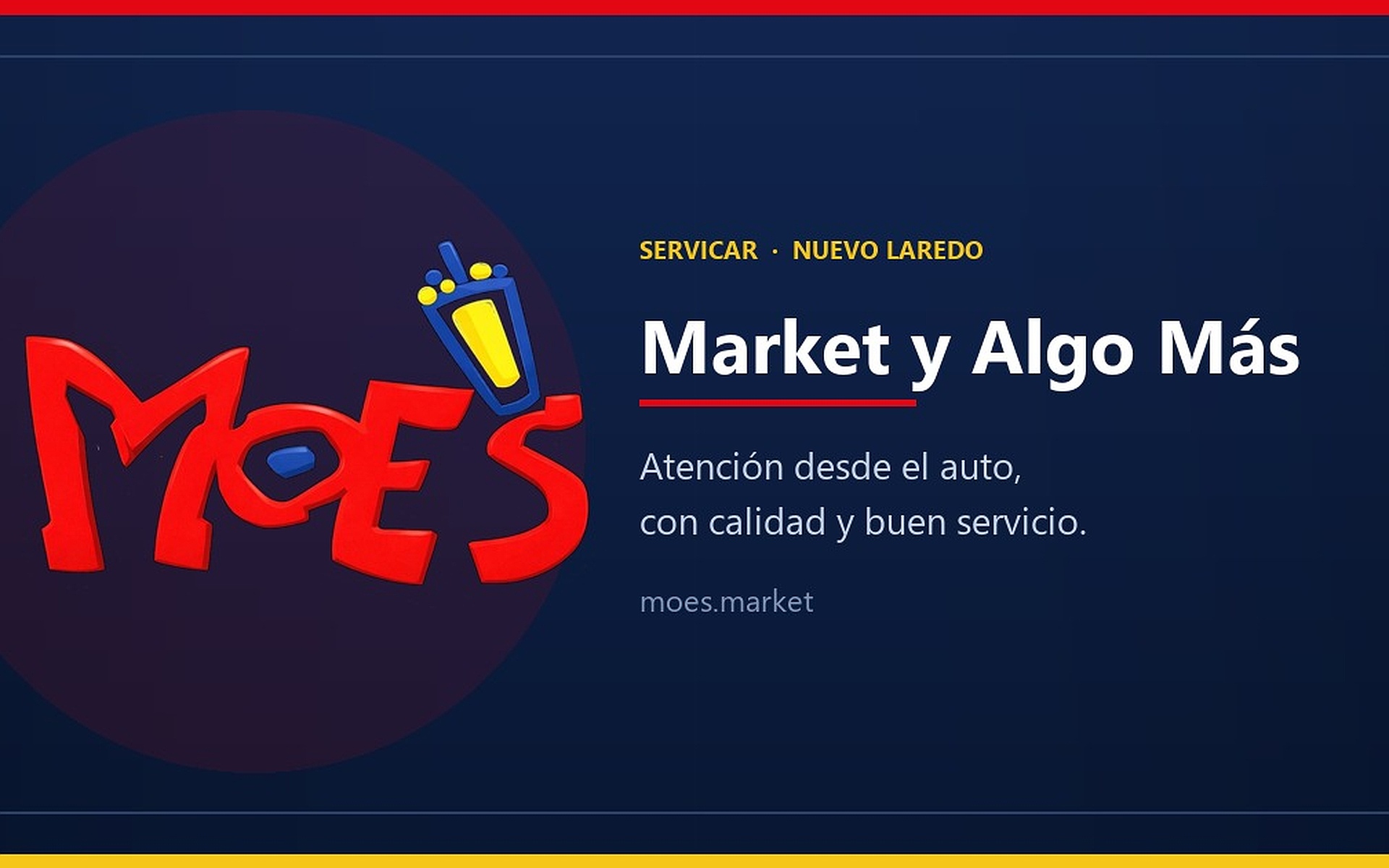 MOE'S Market en laptop